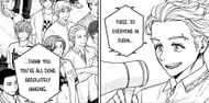 Umemiya thanking his group for their services (Image via Kodansha)